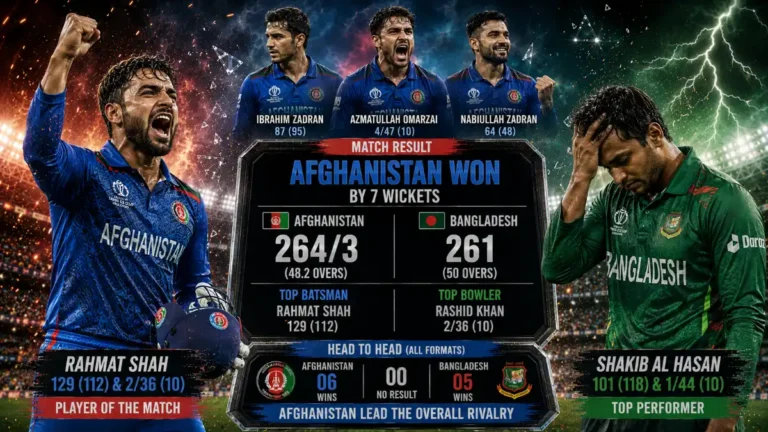 Afghanistan National Cricket Team vs Bangladesh National Cricket Team Timeline