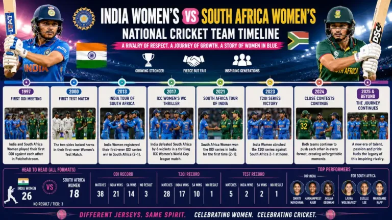 India Women's National Cricket Team vs South Africa Women's National Cricket Team Timeline
